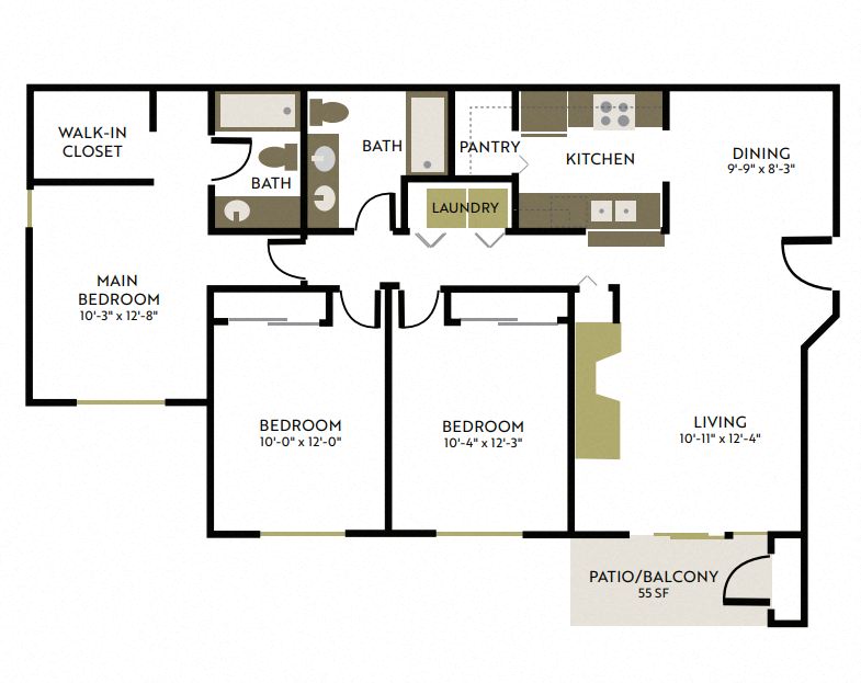 a floor plan of a house